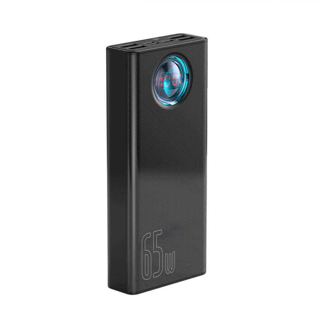 Baterie Externă BASEUS Ambilight 30000mAh 4xUSB USB-C Negru - imagine 2