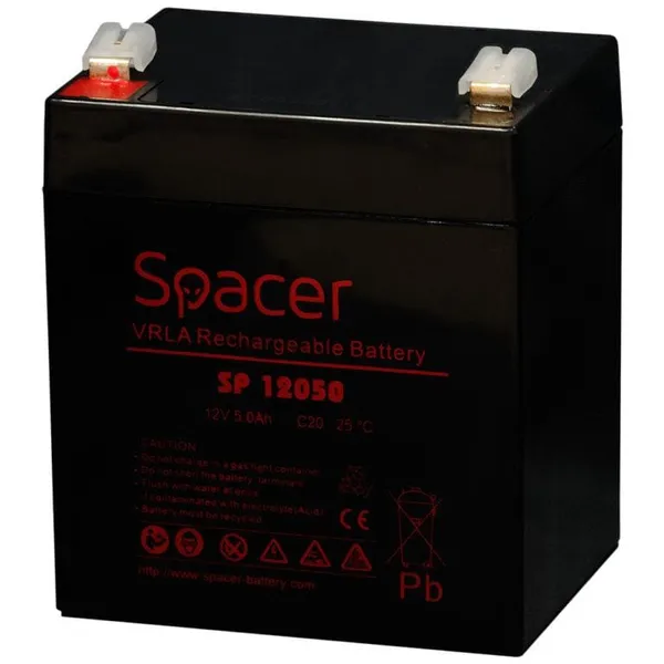 Acumulator UPS SPACER SP-BAT-12V5AH 12V 5Ah - imagine 2