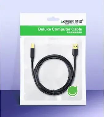 Cablu Date UGREEN US135 USB 2.0 A la B 3m Negru