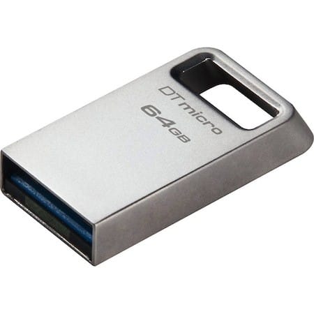 Memorie USB KINGSTON DataTraveler Micro 64GB USB 3.2 Gen1 Metalic