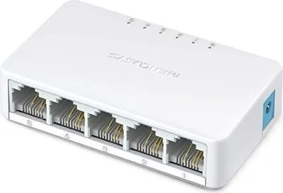 Switch MERCUSYS MS105 5 Porturi 10/100 Mbps Alb