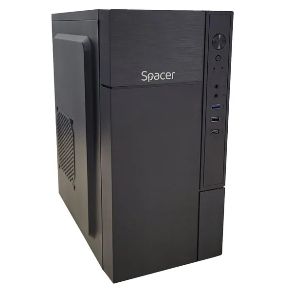 Carcasă PC SPACER Mini Tower Negru SPCS-OC-MINI - imagine 2