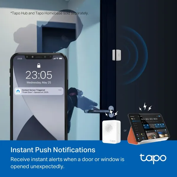 Senzor smart mișcare TP-LINK Tapo T110 WiFi Alb - imagine 4