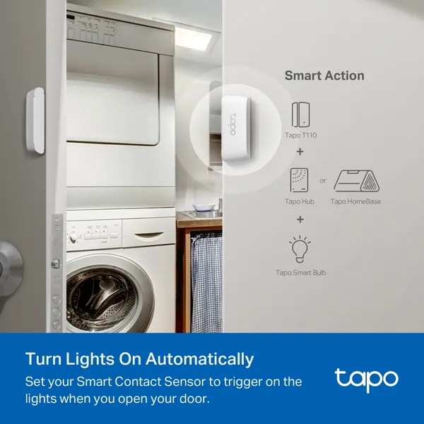 Senzor smart mișcare TP-LINK Tapo T110 WiFi Alb - imagine 5