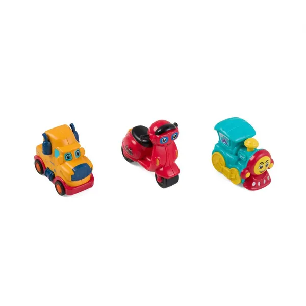 Set 3 Mașinuțe prin Inerție MOMKI pentru Băieți - imagine 5