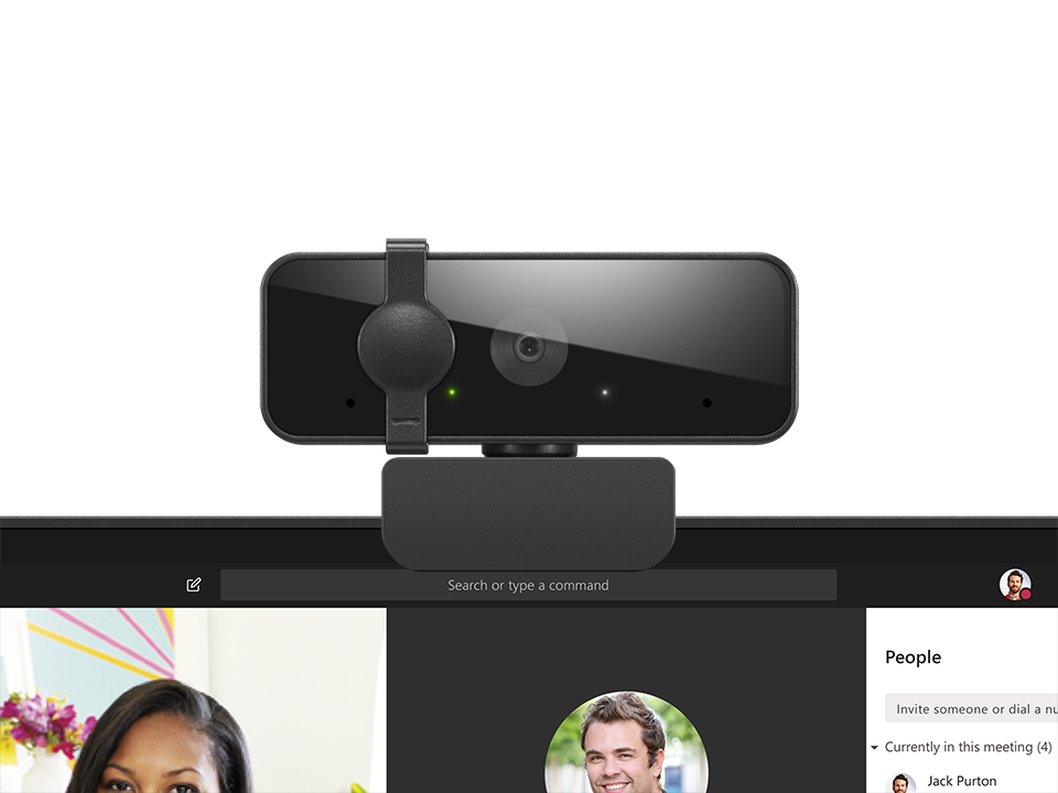 Cameră Web LENOVO 310 FHD Full HD USB-A Microfon Negru - imagine 4