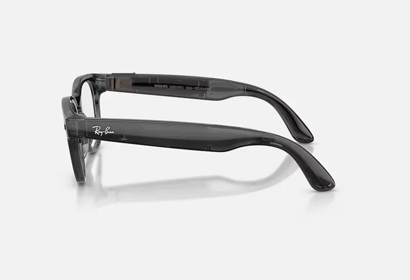 Ochelari Smart RAY-BAN Meta Scriber Optics Gen 2 Negru Transparent Lucios - imagine 3