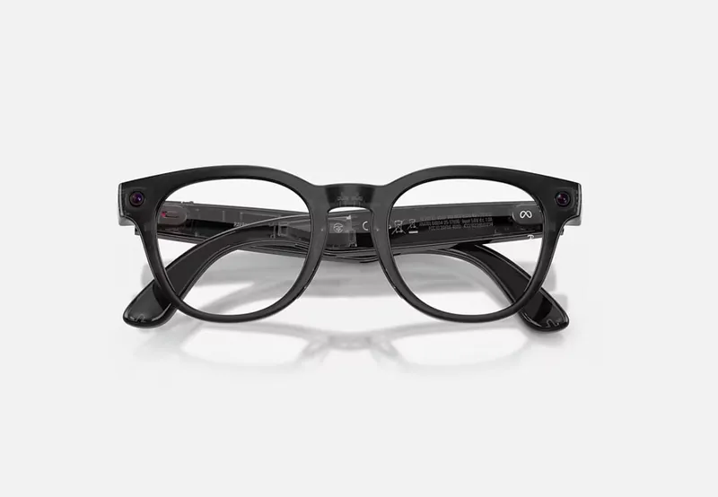 Ochelari Smart RAY-BAN Meta Scriber Optics Gen 2 Negru Transparent Lucios - imagine 5