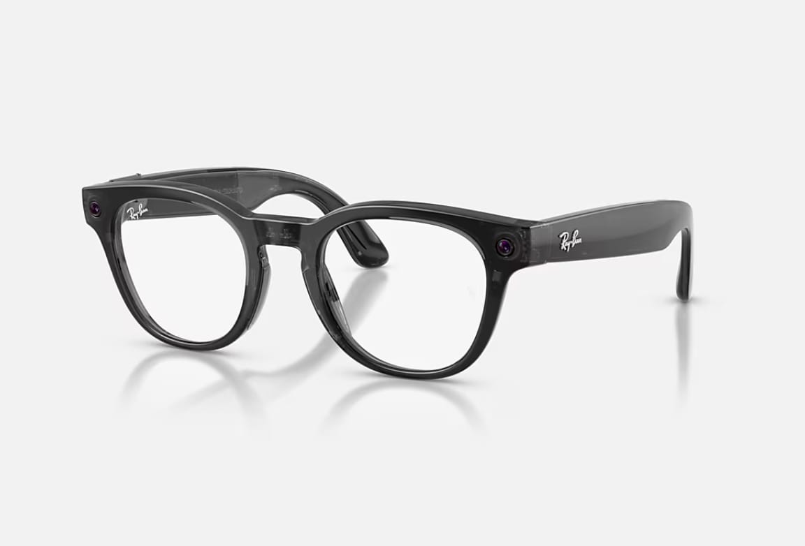 Ochelari Smart RAY-BAN Meta Scriber Optics Gen 2 Negru Transparent Lucios