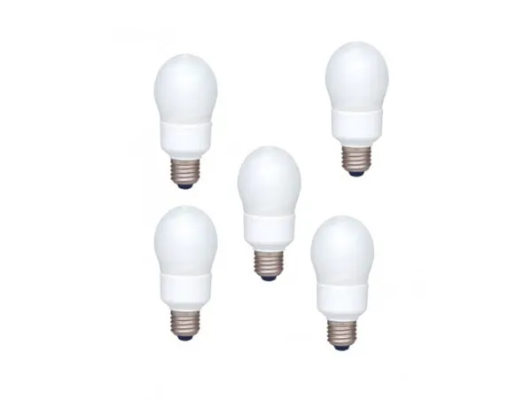 Set 5 becuri Economic PANASONIC EFA18E65HD-5 18W E27 Oval Alb Rece