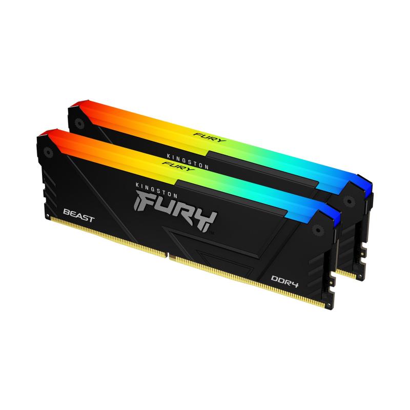 Memorie RAM KINGSTON FURY Beast RGB 16GB DDR4 3600MHz CL17 - imagine 2