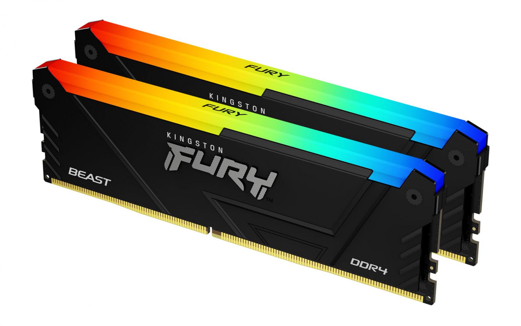 Memorie RAM KINGSTON FURY Beast RGB 16GB DDR4 3600MHz CL17 - imagine 3