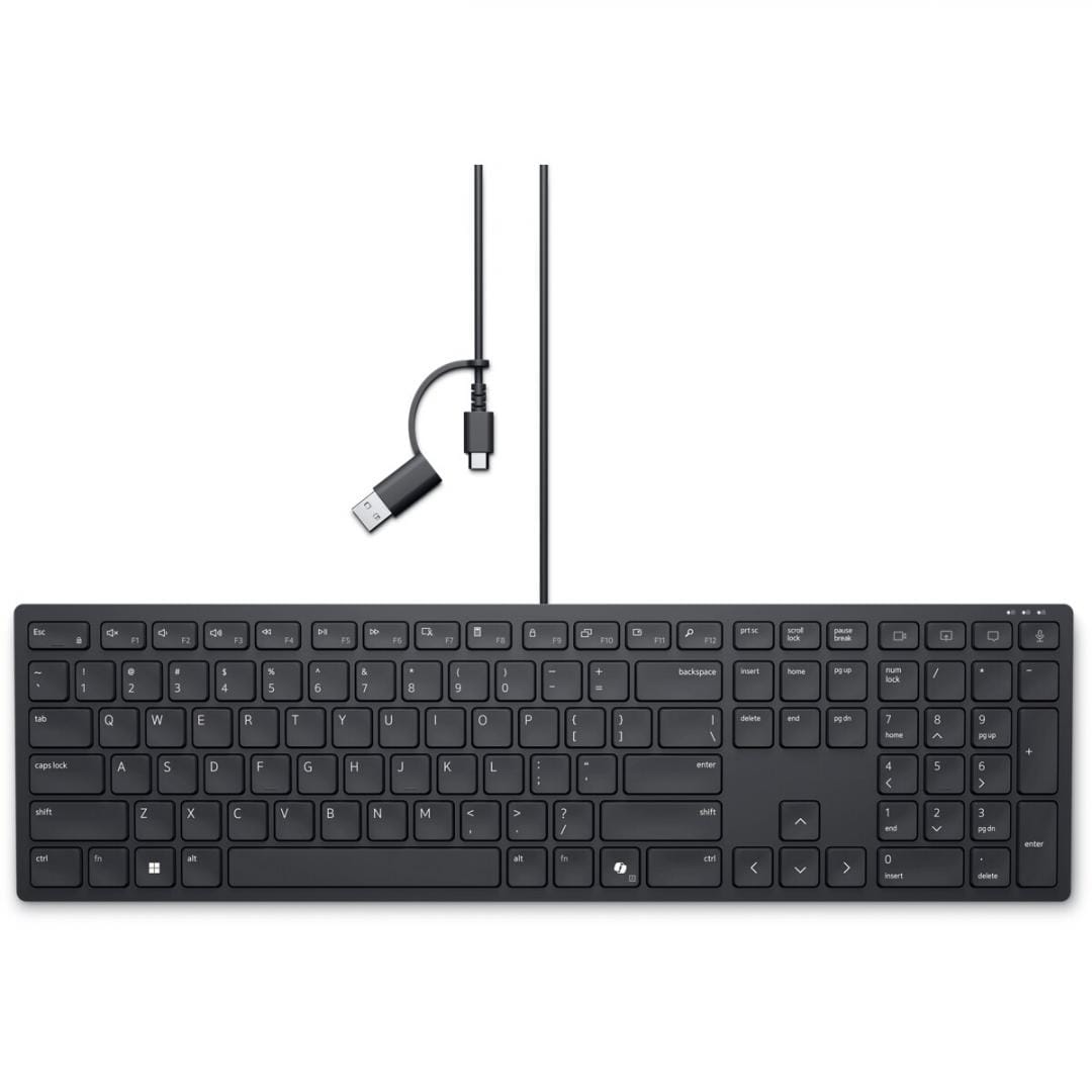 Tastatură DELL KB525C Cu Fir US International QWERTY Negru