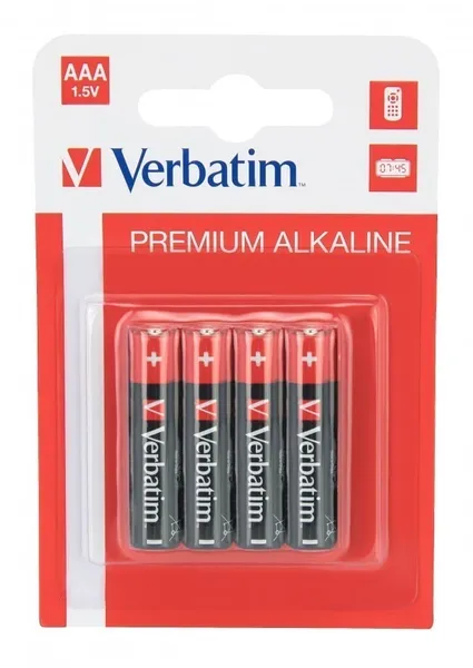 Baterii VERBATIM AAA Alcaline 1.5V 4 bucăți 49920