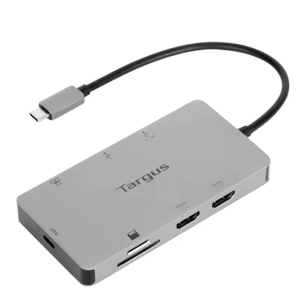 Dock USB-C TARGUS Dual HDMI 4K 100W PD Gri DOCK423EU - imagine 3