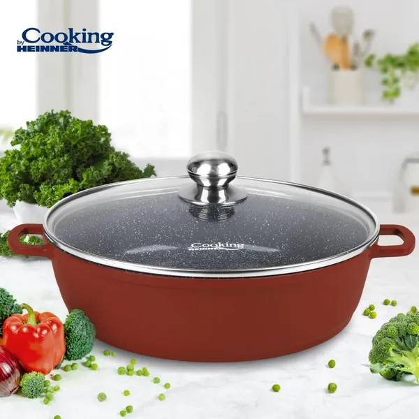 Cratiță HEINNER Calabria Aluminiu 40cm 11L - imagine 2