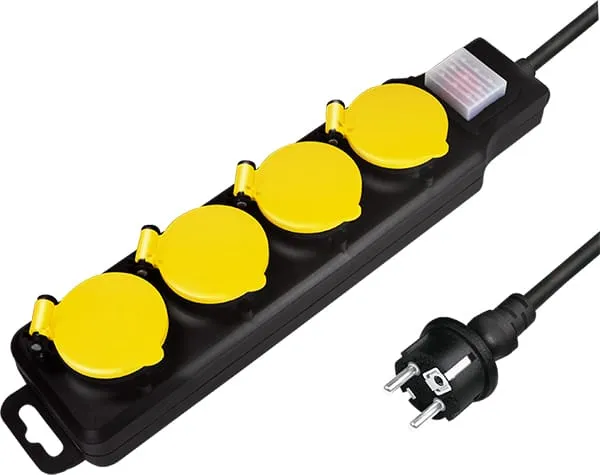 Prelungitor LOGILINK LPS254 Schuko x4 1.5m IP44 - imagine 2