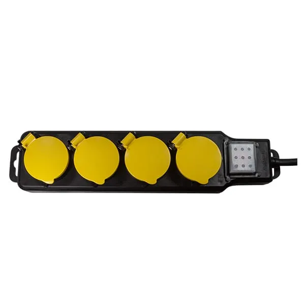 Prelungitor LOGILINK LPS254 Schuko x4 1.5m IP44 - imagine 4