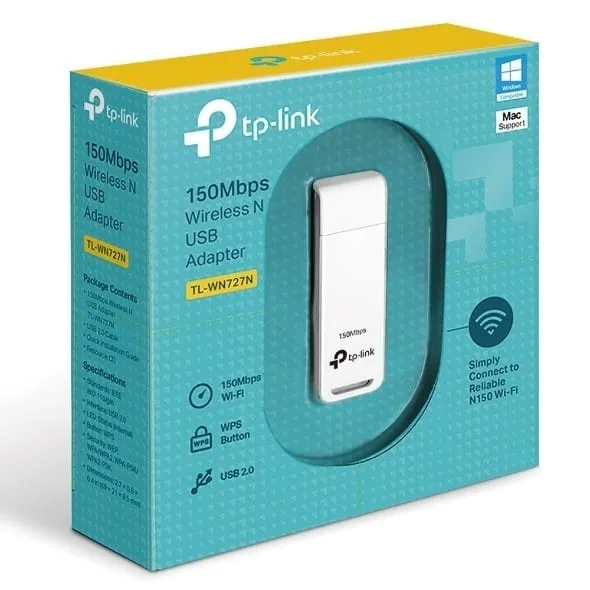 Adaptor Wireless TP-LINK TL-WN727N USB 150 Mbps Negru - imagine 4