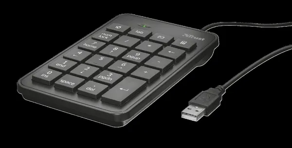 Tastatură Numerică TRUST Xalas USB Negru TR-22221 - imagine 2