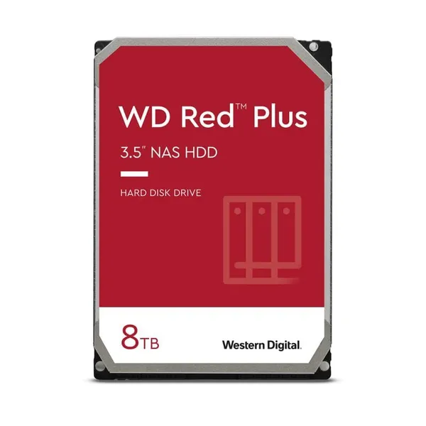 HDD intern WD Red Plus 8TB SATA-III 5640RPM 256MB - imagine 2