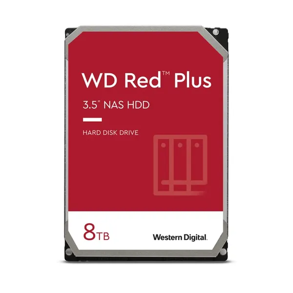 HDD intern WD Red Plus 8TB SATA-III 5640RPM 256MB - imagine 3