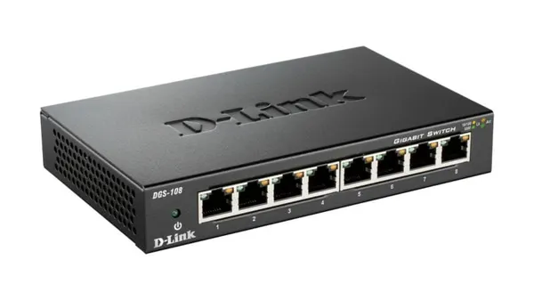Switch D-LINK DGS-108 8 Porturi Gigabit Unmanaged - imagine 2