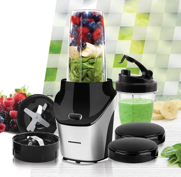 Blender Sport HEINNER Vitamiser 1000 HSB-T1000SS Negru - imagine 5