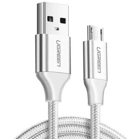 Cablu Date UGREEN US290 USB-MicroUSB 1m Alb