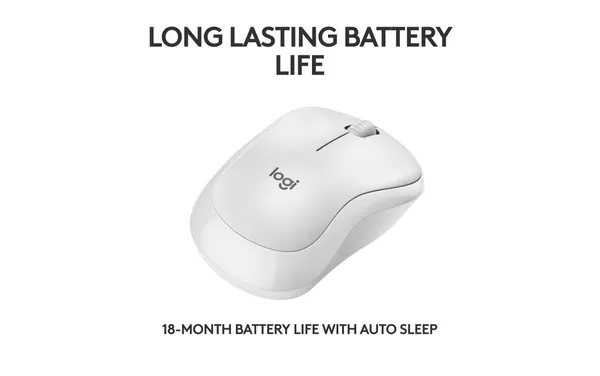 Mouse LOGITECH M240 Bluetooth Silent Off White - imagine 7