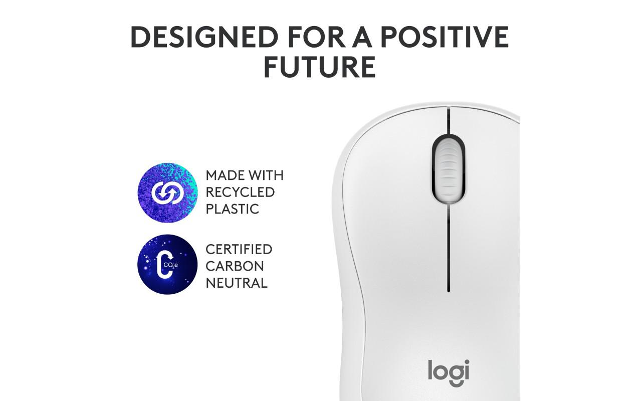 Mouse LOGITECH M240 Bluetooth Silent Off White - imagine 4