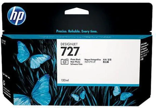 Cartuș Cerneală HP DesignJet Photo Black 130ml B3P23A - imagine 2