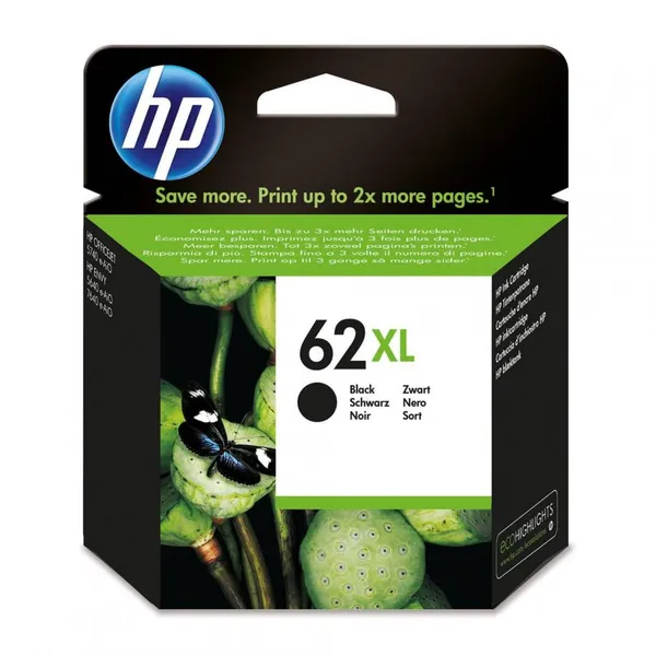 Cartuș Cerneală HP 62XL Negru C2P05AE - imagine 2