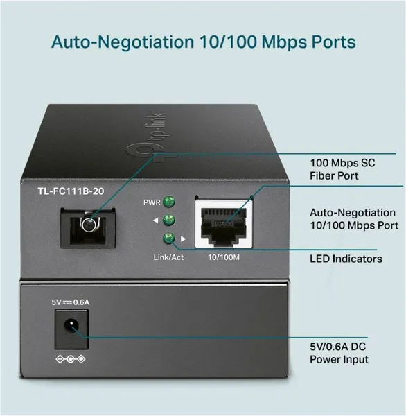 Media Convertor TP-LINK TL-FC111B-20 100Mbps