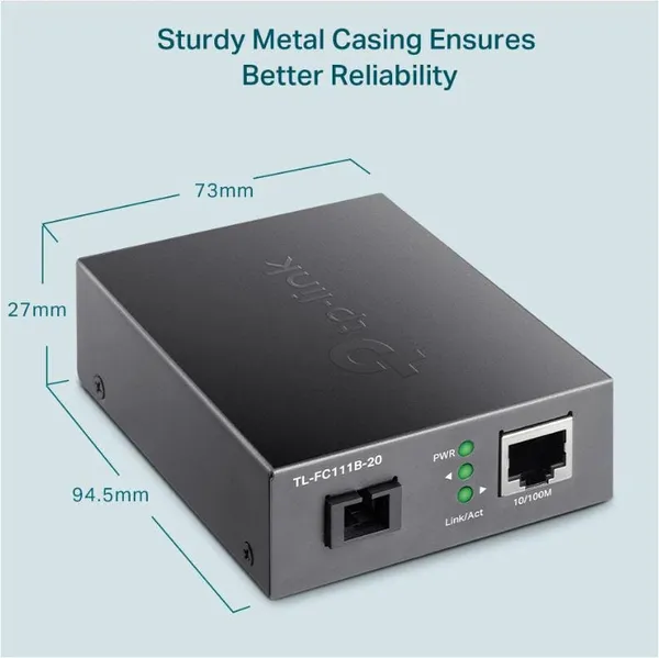 Media Convertor TP-LINK TL-FC111B-20 100Mbps - imagine 2