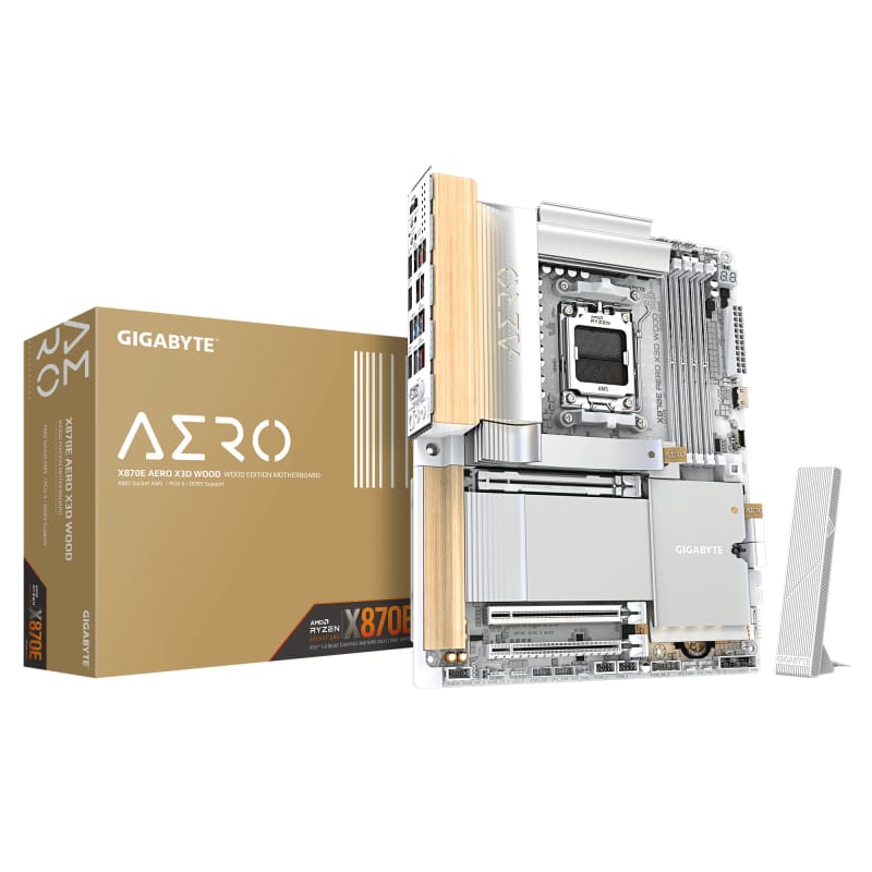 Placă de bază GIGABYTE X870E AERO X3D WOOD Socket AM5 DDR5 ATX