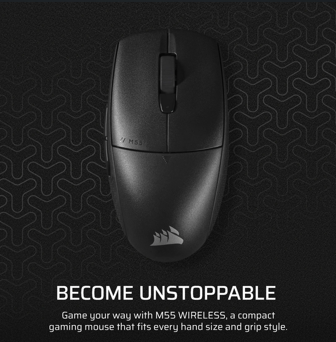 Mouse Gaming CORSAIR M55 Wireless Negru - imagine 2