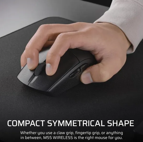 Mouse Gaming CORSAIR M55 Wireless Negru - imagine 3