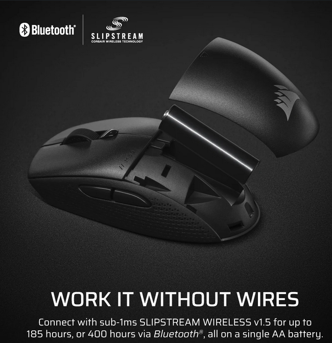 Mouse Gaming CORSAIR M55 Wireless Negru - imagine 5