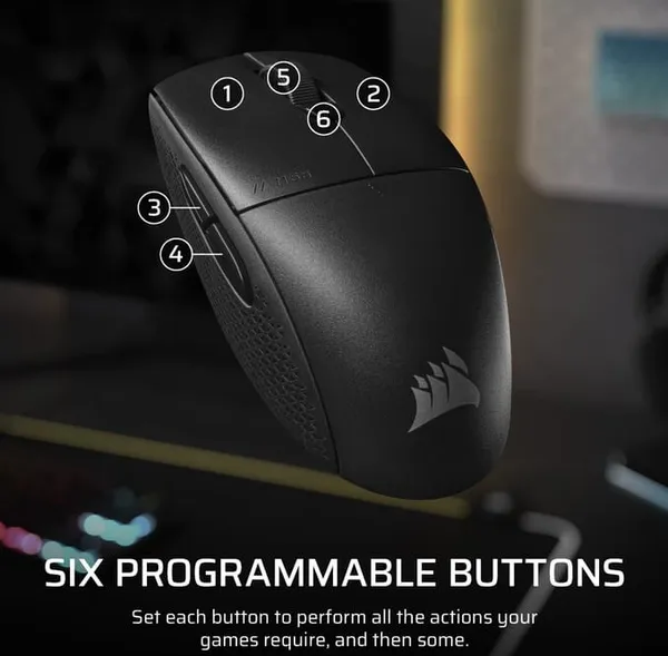 Mouse Gaming CORSAIR M55 Wireless Negru - imagine 8