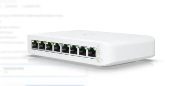 Switch UBIQUITI USW-LITE-8-POE 8 Porturi Gigabit PoE - imagine 4