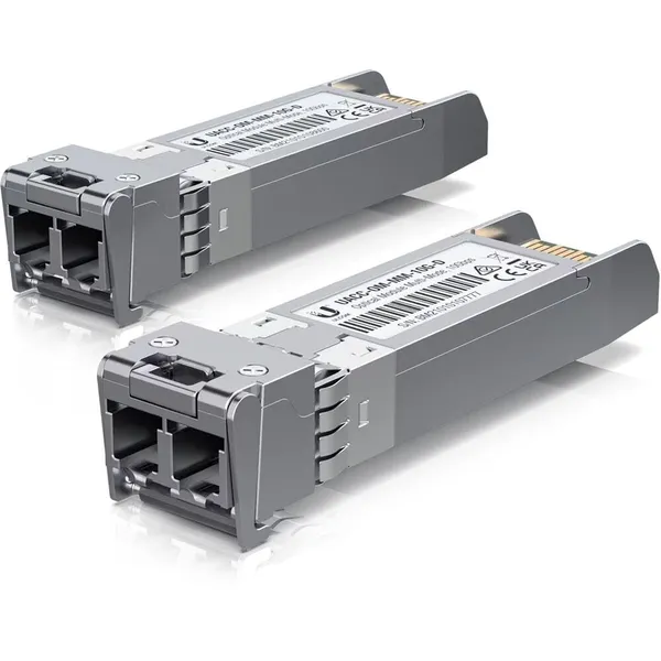 Modul Optic UBIQUITI 10Gbps Multi-mode LC 300m Pachet 2 Unități UACC-OM-MM-10G-D-2