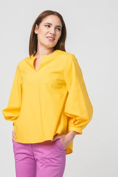 Cămașă Casual Femei Yellow Mărime M