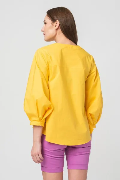 Cămașă Casual Femei Yellow Mărime M - imagine 3