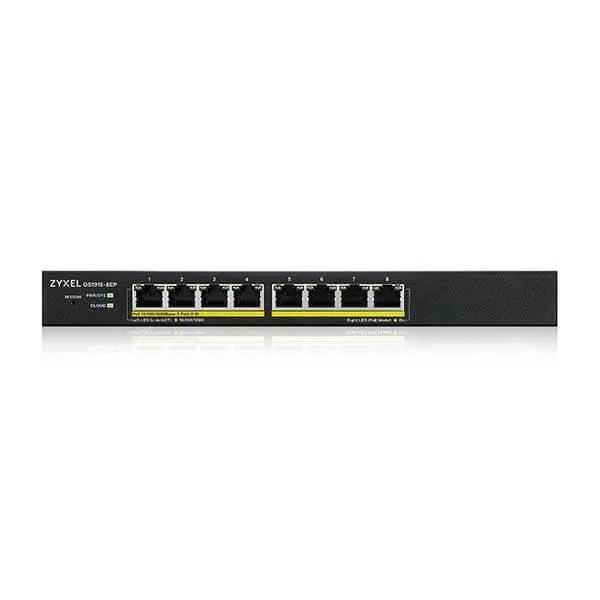 Switch ZYXEL GS1915-8EP 8 Porturi Gigabit PoE Nebula - imagine 3