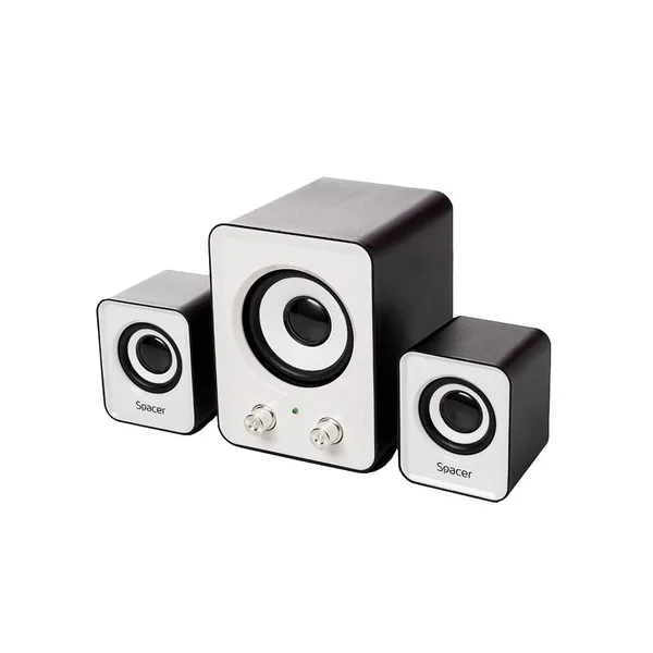 Boxe PC SPACER SPB-807 2.1 11W USB Negru/Alb - imagine 3