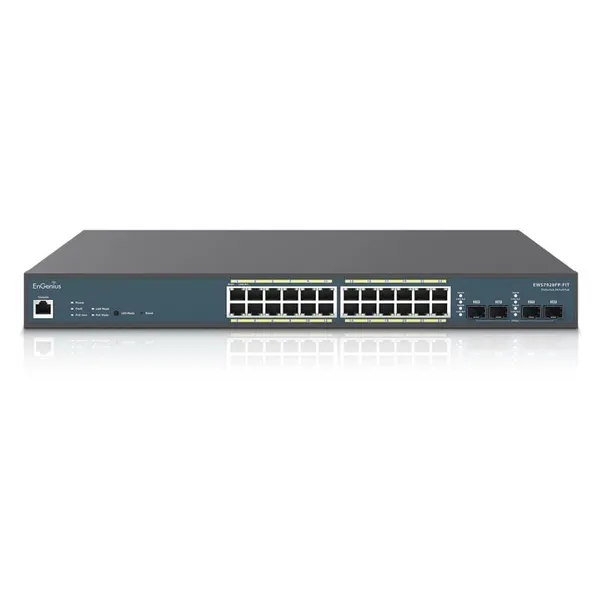 Switch Ethernet ENGENIUS EWS7928FP-FIT PoE 24 Porturi GbE + 4 SFP