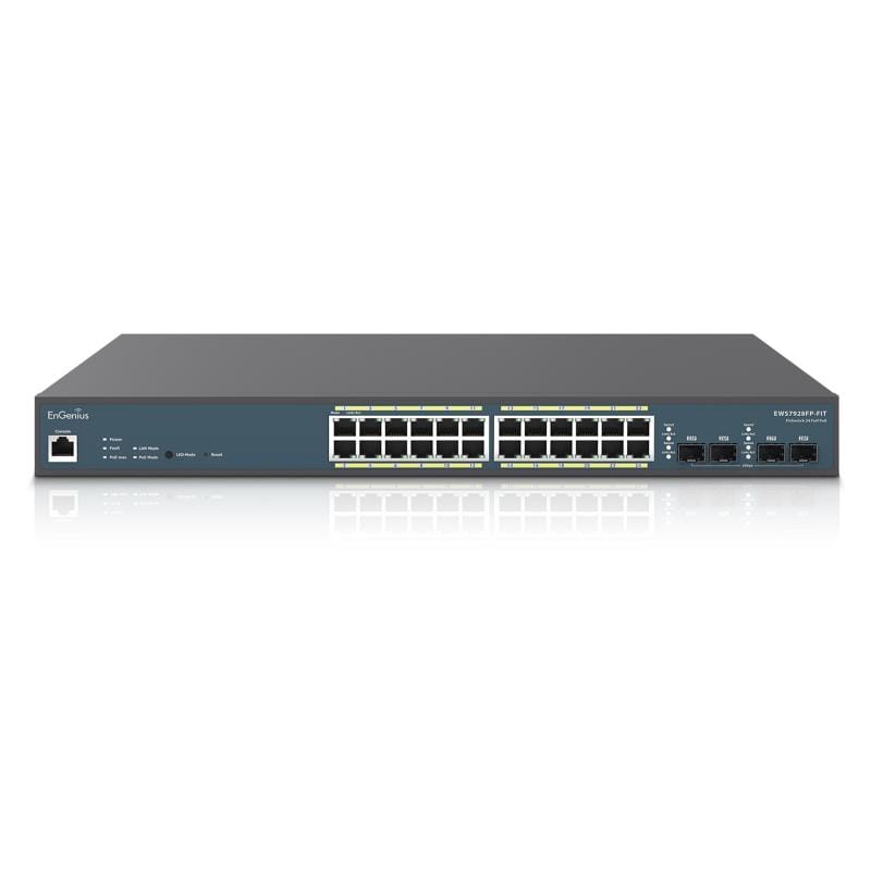 Switch Ethernet ENGENIUS EWS7928FP-FIT PoE 24 Porturi GbE + 4 SFP