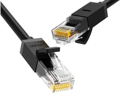 Patch Cord UGREEN Cat6 NW102 Fire Cupru 1m Negru