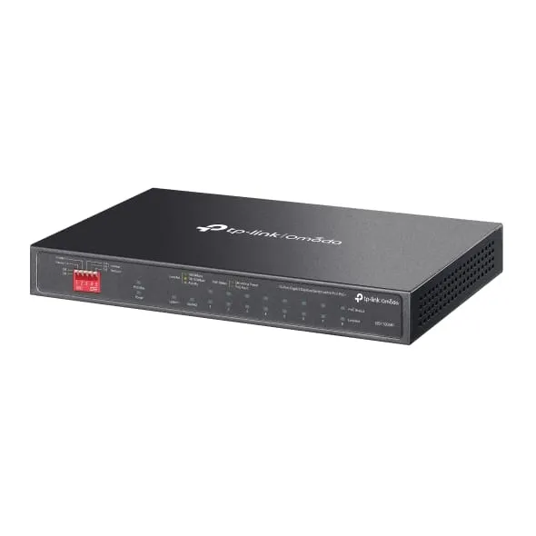 Switch TP-LINK Omada DS110GMP 8 Porturi PoE+ Gigabit Buget 123W - imagine 2